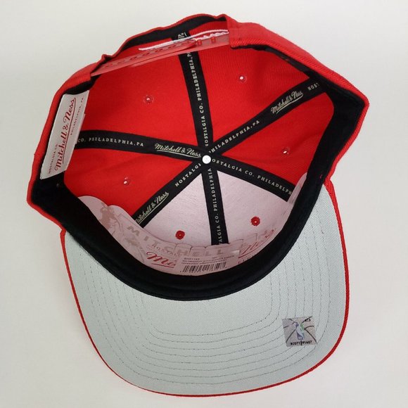 Houston Rockets Mitchell & Ness NBA Snapback Hat 3D Logo Glitch Out Red Cap NWT - Picture 8 of 8